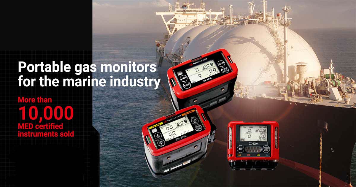 Gas monitors for marine industry